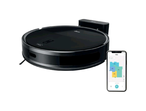 HOOVER HG230H 011 ROBOT ASPIRAPOLVERE TURBO SLIM CON NAVIGAZIONE LASER E CONTROLLO TRAMITE APP ASPIRAZIONE DI 5000 PA NERO